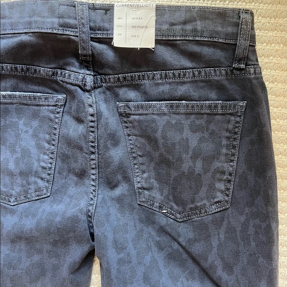NWT current Elliot animal print jeans size 27 - Picture 5 of 6